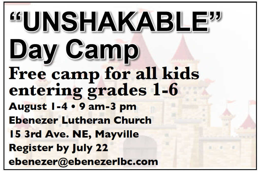 Unshakable Day Camp @ Ebenezer Lutheran Church