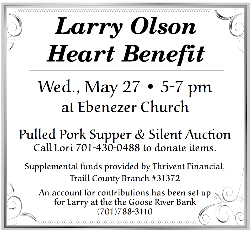 Larry Olson Heart Benefit @ Ebenezer Church