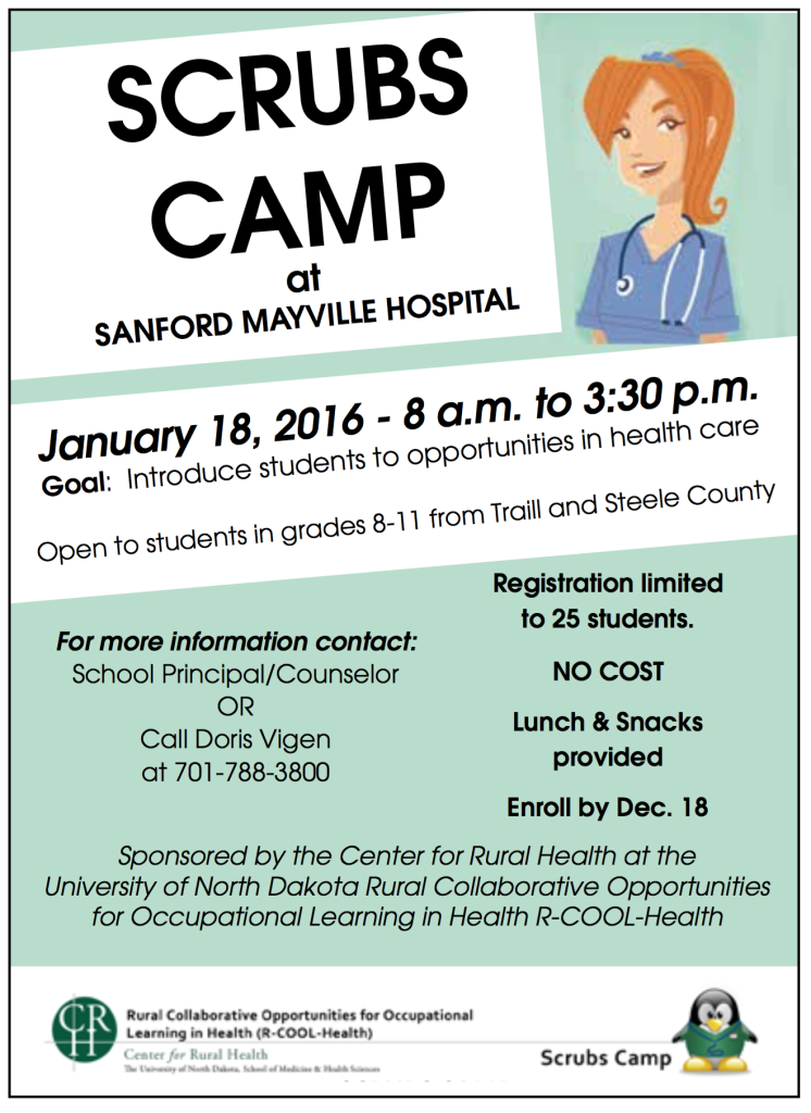 Scrubs Camp @ Sanford Mayville Hospital
