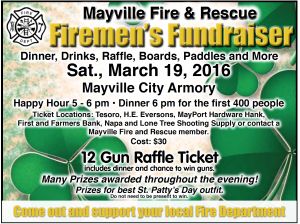 Mayville Fire & Rescue Firemen’s Fundraiser @ Mayville City Armory