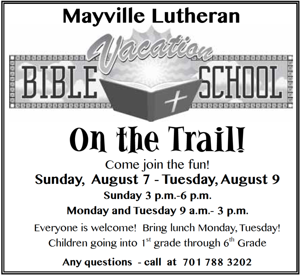 Vacation Bible School @ Mayville Lutheran