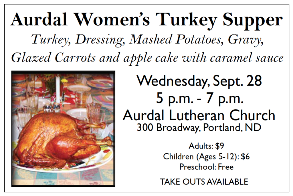 Aurdal Women's Turkey Supper @ Aurdal Church