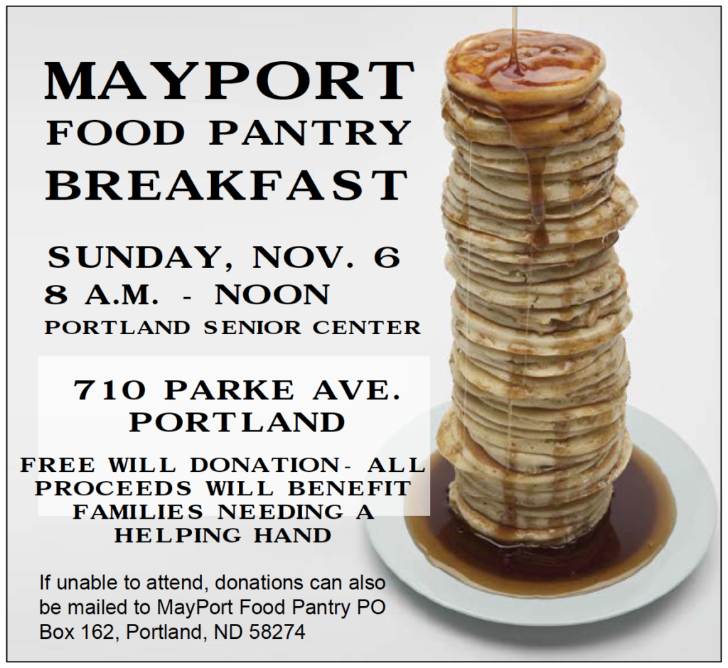 Mayport Food Pantry Breakfast @ Portland Senior Center