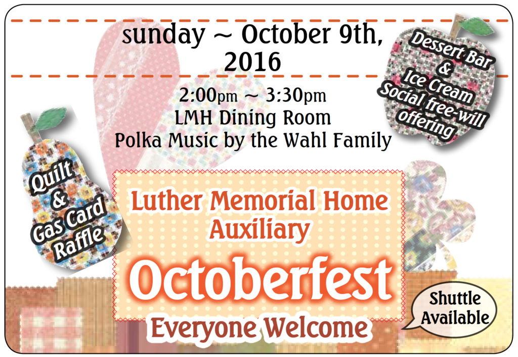 LMH Auxiliary Octoberfest @ LMH Dining Room