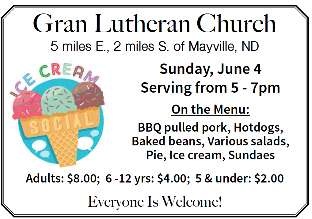 Gran Lutheran Ice Cream Social
