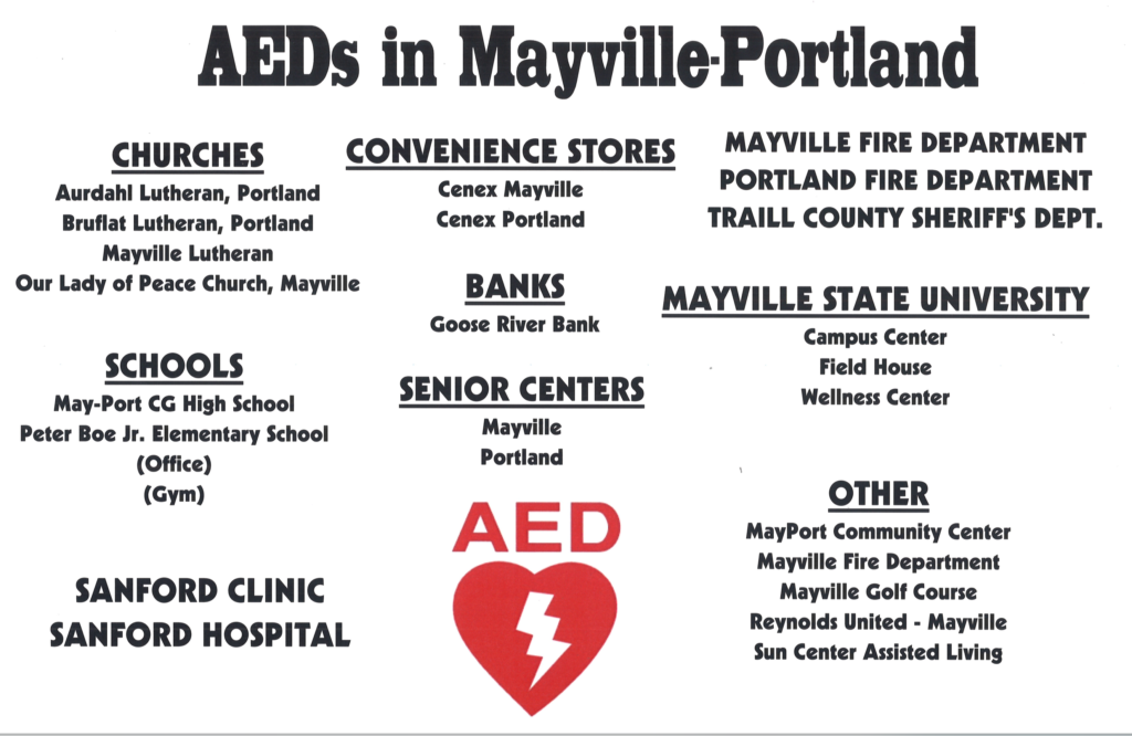 AED Locations In Mayville Portland