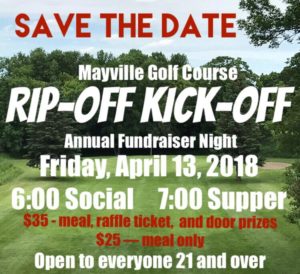 Mayville Golf Course Rip-Off-Kick-Off @ Mayville Golf Club