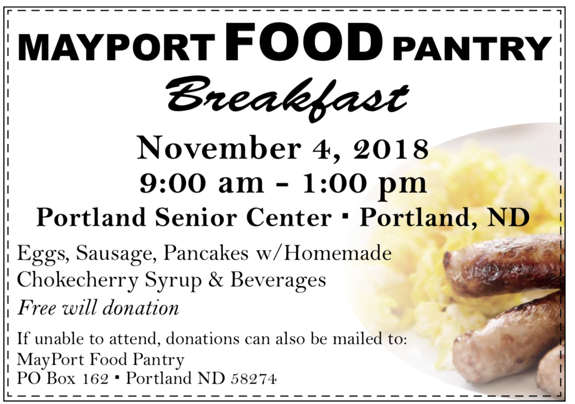 MAYPORT Food Pantry Breakfast @ Portland Senior Center