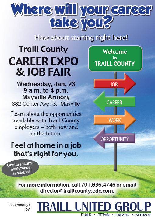 Traill County Career Expo & Job Fair @ Mayville Armory