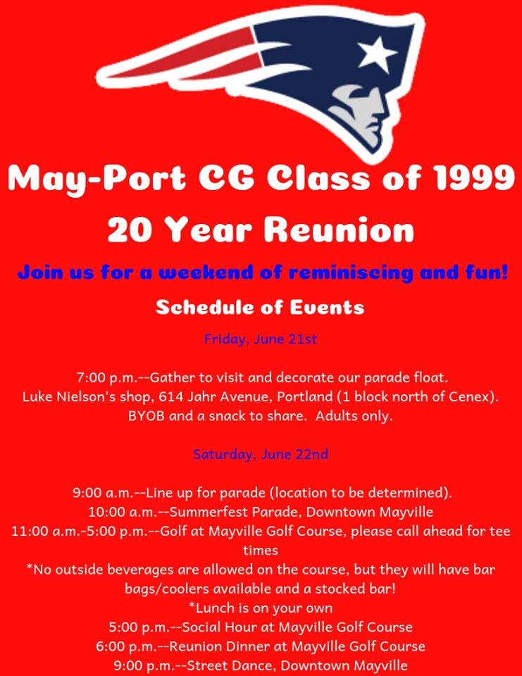 May-Port CG Class of '99 Reunion @ Mayville Golf Club
