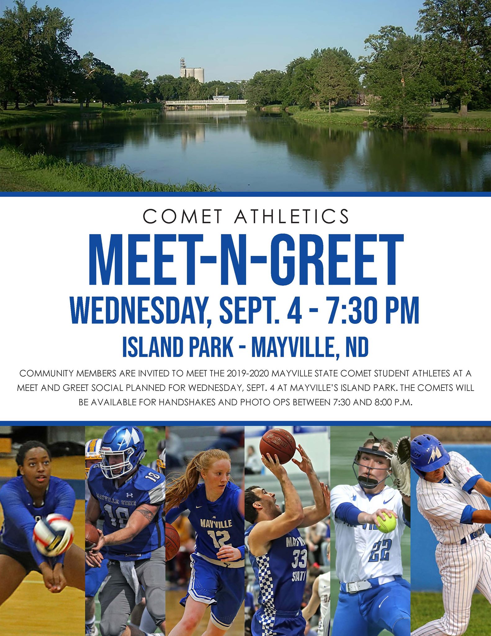 Comet Athletics Meet-N-Greet @ Island Park