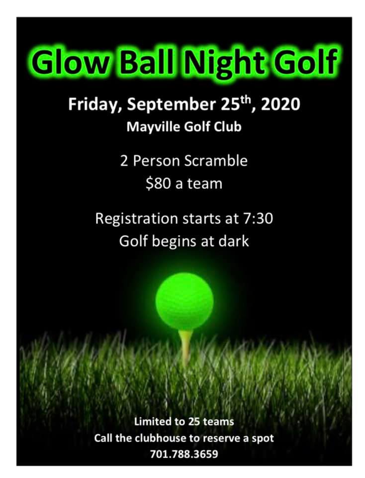 Glow Ball Night GOLF! @ Mayville Golf Club