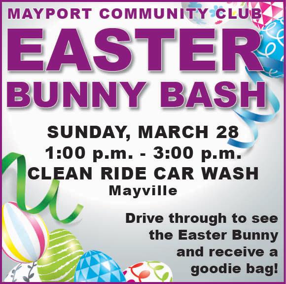 May-Port Community Club Easter Bunny Bash @ Clean Ride Car Wash
