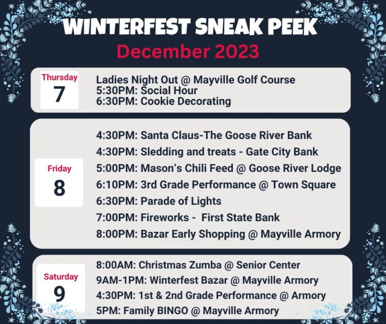 WinterFest Mayville Portland, North Dakota